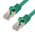 40m RJ45 CAT6a Patchkabel grün mit CAT 7 Rohkabel LAN Netzwerkkabel S/FTP PIMF