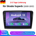 Android 13 Autoradio Carplay Für Skoda Superb 2008-2013 GPS Navi WIFI BT 6+128G