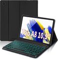 Für Samsung Galaxy Tab A8 10.5 2022 SM-X200/X205/X207 Beleuchtete Tastatur Hülle