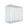 Gabione Steinkorb 100 x 90 x 50 cm (L x H x T) Maschenweite 5 x 10 cm C-Ringe