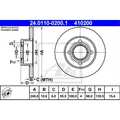 ATE 2x Bremsscheibe hinten 2450 Voll für Audi 100 44 44Q C3 24.0110-0200.1