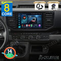 4+64G Android 14 AutoRadio CarPlay DAB+ Kam BT GPS Navi Für VW Crafter 2017-2024