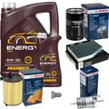 BOSCH inspektionspaket 6 L MANNOL 5W-30 Energy für VW Golf Plus 1.6 Touran Audi