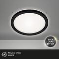 B-Ware Deckenleuchte Briloner LED Slim Deckenlampe schwarz Backlight