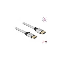 Ultra High Speed HDMI Kabel 48 Gbps 8K 60 Hz silber 2 m zertifiziert