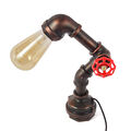 Tischlampe Retro Steampunk-Nachtlicht Holztischlampe Schreibtischlampen E27 