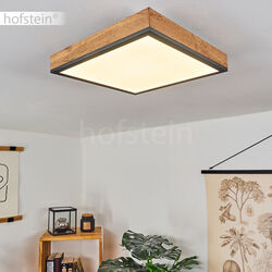 LED Ess Wohn Schlaf Zimmer Raum Beleuchtung Decken Lampen Holzoptik eckig modern