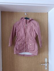 Tolle rosa Übergangsjacke mit Kapuze  in Gr. 122 von H&M