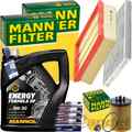 MANN INSPEKTIONSPAKET+4L MANNOL 5W-30 ÖL passend für OPEL CORSA C COMBO 1.2+1.4