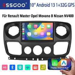 Android 13 Autoradio Für Opel Movano B Renault Master 3 Carplay GPS Navi WIFI BT