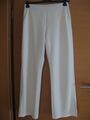 Taifun Damen Sommer Hose Scuba Ponte di Roma Jogger  Schlitze creme Gr. 40 NEU