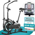 Airbike Sitz-Crosstrainer Fitnessbike Heimtrainer Trimmrad Indoor Fahrrad