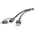 Renkforce Apple iPad/iPhone/iPod Anschlusskabel [1x USB 2.0 Stecker A - 1x US...