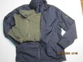 Crivit Herren Regenjacke, Fahrradjacke m. Kapuze 2-in-one  Gr. 46/48 + Fleecej.