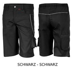 Berufskleidung kurze Arbeitshosen Arbeitslatzhosen Arbeitsjacken Shorts schwarz