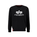 Alpha Industries Herren Schwarz Basic Sweatshirt Pullover (178302-03)