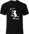 My Cat is my Patronus Harry Potter Weihnachtsgeschenk lustiger Humor Baumwolle T-Shirt