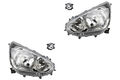 Scheinwerfer Set Halogen passend für Mitsubishi Space Star 12 12-20 H4 + Nebel.