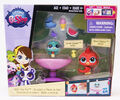 Littlest Pet Shop - Bath Time Fun - #4109 Shura Starsky & #4110 Vivian Uccello