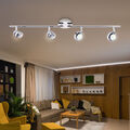 Deckenleuchte Spotleiste Deckenlampe LED Spotleuchte chrom verstellbar L 65 cm