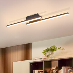 ZMH LED Deckenleuchte 2 flammig Moderne Warmweiß 3000K Deckenlampe Wohnzimmer