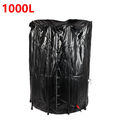 1000L Regenwassertank Faltbar mit Hahn Regentonne Regenwasserfass Schwarz Neu