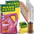 MANN INSPEKTIONSPAKET+5L MANNOL 5W-30 MOTORÖL passend für OPEL ASTRA J ZAFIRA C