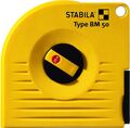 STABILA Bandmaß BM 50 W Rollmeter 30m Stahl Messband Rollmaßband Maßband Gelb