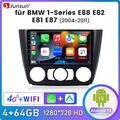 4+64GB Android 13 Für BMW 1er E81 E82 E87 E88 2004-2011 Autoradio GPS DAB 8-Kern