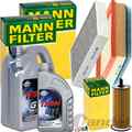 MANN INSPEKTIONSPAKET+6L FUCHS 5W-30 MOTORÖL passend für BMW 1er F20 3er F30 4er