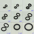 1/8" bis 2" NBR Gerundet Dichtung Dichtungen Gummi Flache Ring Unterlegscheibe