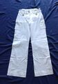 Baggy  Hose Weiß Jeans Baumwolle Stretch Gr 36 / 38