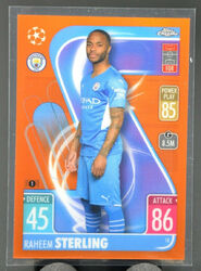 Topps Match Attax Chrome Champions League 21/22 Raheem Sterling Orange 11/25