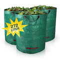 4x 272L Gartensack Gartenabfallsack Laubsack Rasensack Stabil Faltbar Robust DHL