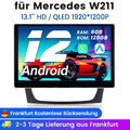 13.1" 128GB Carplay Autoradio Für Mercedes Benz E Klasse W211 W219 GPS NAVI DAB+