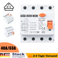 FI Fehlerstromschutzschalter RCCB RCD 4-pol. Typ B Elektroauto PV 40A 63A DHL