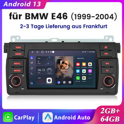 7" Android CarPlay GPS BT DAB Autoradio Navigation für BMW 3er E46 316i 320d 330