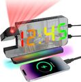 RGB Projektionswecker LED Wecker mit Zeitprojektion Uhrenwecker Lichtwecker