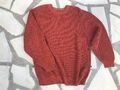 ☀️ RAGMAN ☀️ Pulli in Orange - HAND KNITTED in Peru - 100% Baumwolle