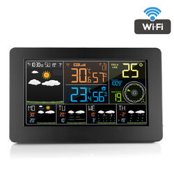 Wetterstation Funkwetterstation Digitales Thermometer Wettervohersage WIFI+APP