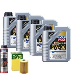 Motoröl 5W30 LIQUI MOLY Special Tec F 4L +MANN Ölfilter +Ölschlammspülung