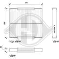 1x Filter, Innenraumluft DIEDERICHS DCI0834 passend für MAZDA