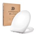 Dombach® Kaiana Premium Toilettendeckel (Weiß, Oval) Antibakterieller WC Sitz...