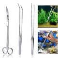 Meiso - Aquarium-Zubehör-Set Edelstahl Aquarium Wassertank Pinzetten Schere W...