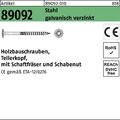 Holzbauschraube R 89092 Tellerkopf ISR 10x280-T40 Stahl galv.verz. 25St.