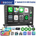 DAB+ 9'' 2DIN 4+64G Carplay Android 13 Autoradio GPS Nav BT WIFI RDS USB MIK KAM