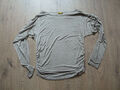 Langarmshirt Shirt in beige hellbraun von Chili Gr. S/M mit Raffungen neu