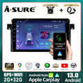 Android 13 Carplay Autoradio 2+32G GPS RDS Für BMW E46 3er 318 320 325 KAM+DAB