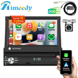 Android 13 Autoradio 1DIN 7" Bildschirm Carplay GPS NAVI DAB+ BT USB WiFi 2+64GB