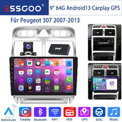 DAB+ 64G Für Peugeot 307 CC 2007-2013 Android13 Autoradio GPS Navi Carplay WIFI